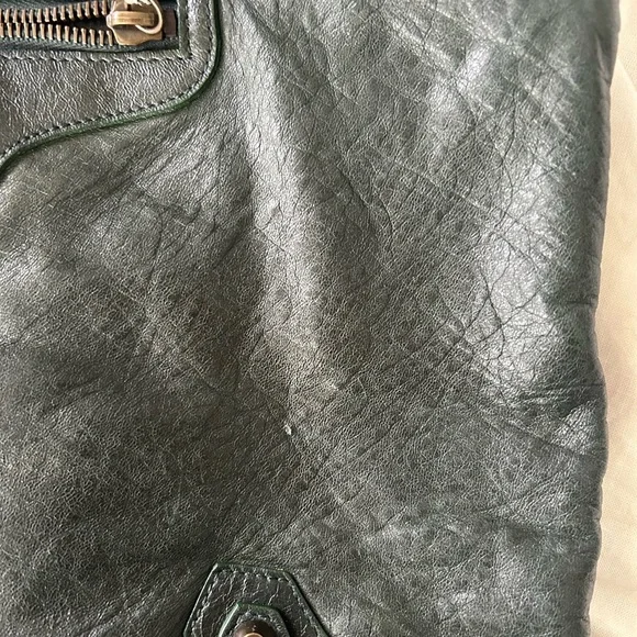 Balenciaga 2006 Sapin Dark Green Chèvre Leather Day Bag - Picture 10 of 12